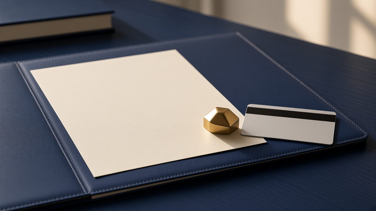 Office folio used when confirming a client payment
